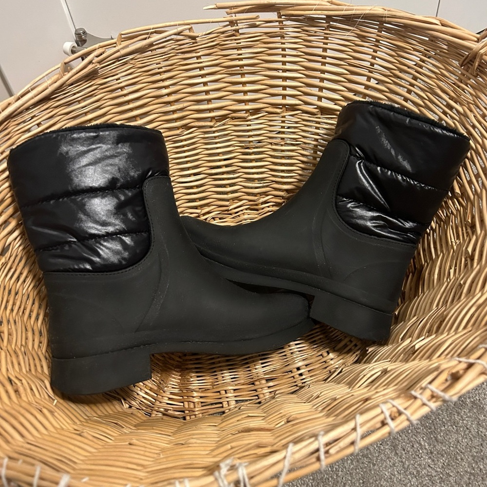 Matt & Nat ~ ROMINA WOMEN'S VEGAN Black RAIN BOOTS size 7 (EU 38) - Picture 4 of 9